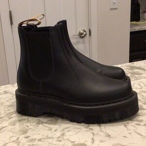 Dr. Martens Black Platform Chelsea Boots